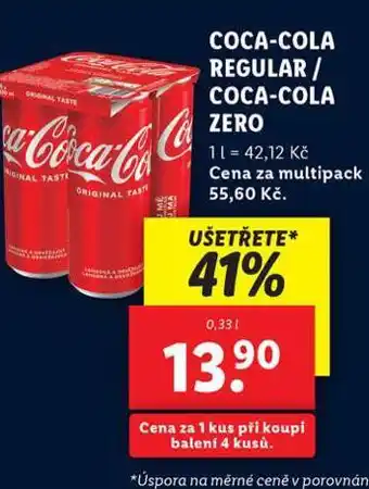 Lidl Coca cola, coca cola zero nabídka