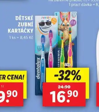 Lidl Dětské zubní kartáčky nabídka