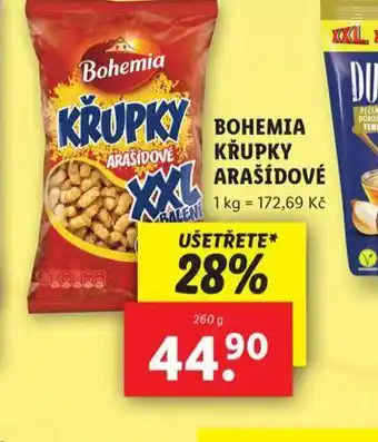 Lidl Bohemia křupky arašídové nabídka