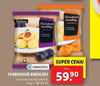 Lidl Tvarohové knedlíky nabídka