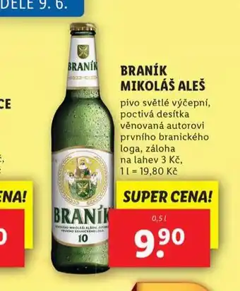 Lidl Pivo braník mikoláš aleš nabídka