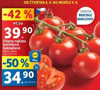 Lidl Cherry rajčata nabídka