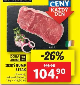 Lidl Irský rump steak nabídka