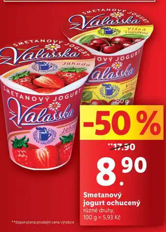 Lidl Smetanový jogurt nabídka