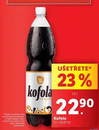 Lidl Kofola nabídka