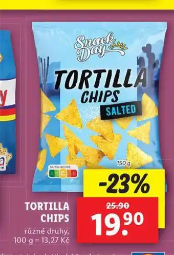 Lidl Tortilla chips nabídka