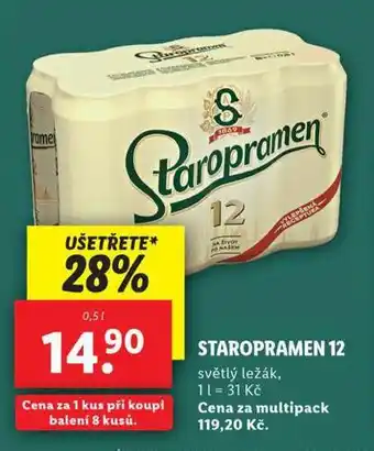 Lidl Pivo staropramen nabídka