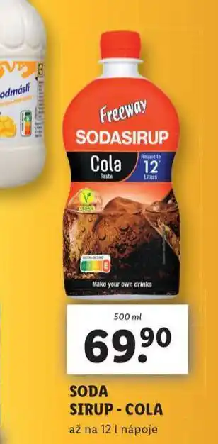 Lidl Soda sirup cola nabídka