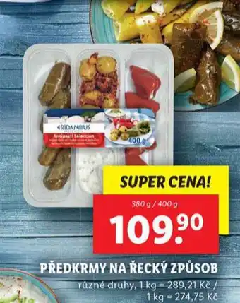 Předkrmy na řecký způsob