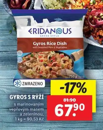 Lidl Gyros s rýží nabídka