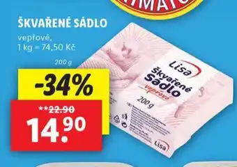 Lidl Škvařené sádlo nabídka