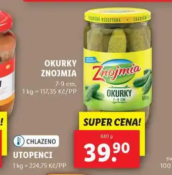 Lidl Okurky znojmia nabídka