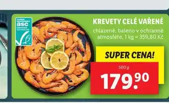 Lidl Krevety celé vařené nabídka