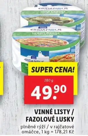 Lidl Fazolové lusky nabídka