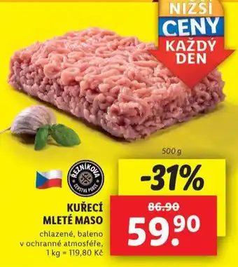 Lidl Kuřecí mleté maso nabídka