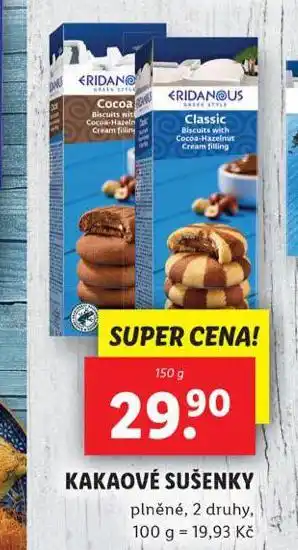 Lidl Kakaové sušenky nabídka