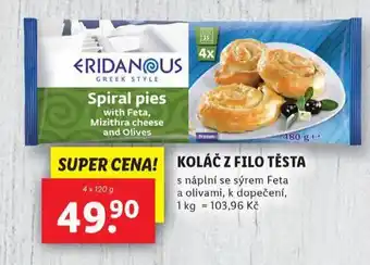 Lidl Koláč z filo těsta nabídka