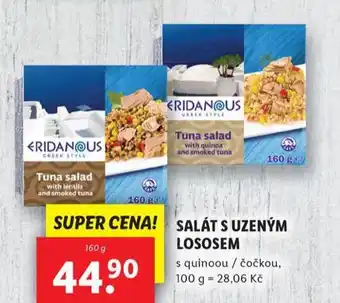 Lidl Salát s uzeným lososem nabídka