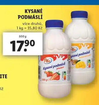 Lidl Kysané podmáslí nabídka