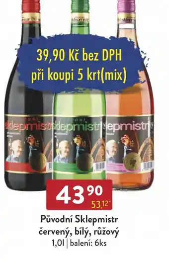 Qanto Původní Sklepmistr červený, bílý, růžový 1.0L nabídka