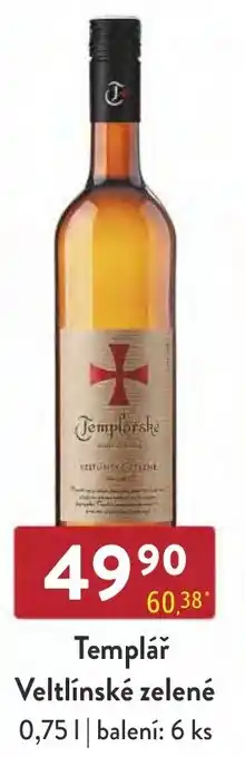 Qanto Templář Veltlínské zelené 0.75L nabídka