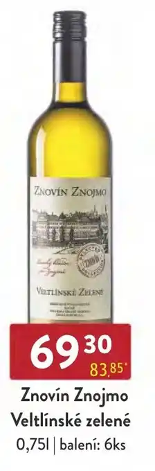 Qanto Znovín Znojmo Veltlínské zelené nabídka