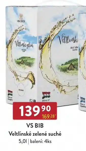 Qanto VS BIB Veltlínské zelené suché 5,0L nabídka