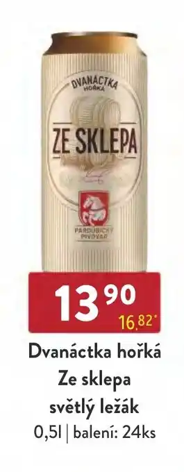 Qanto Dvanáctka hořká Ze sklepa světlý ležák 0,5L nabídka