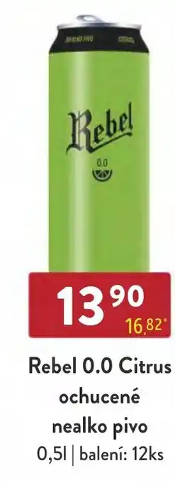 Qanto Rebel 0.0 Citrus ochucené nealko pivo 0,5L nabídka