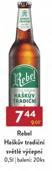 Qanto Rebel Haškův tradiční světlé výčepní 0,5L nabídka