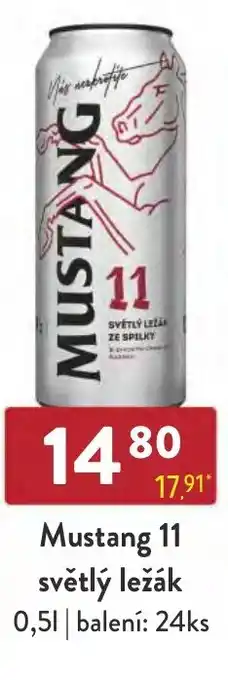 Qanto Mustang 11 světlý ležák 0.5L nabídka