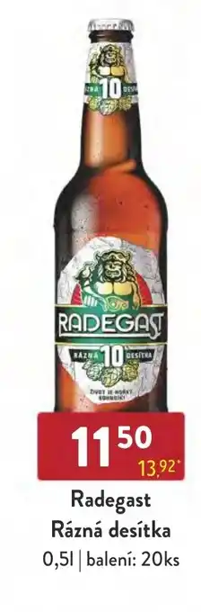 Qanto Radegast Rázná desítka 0.5L nabídka