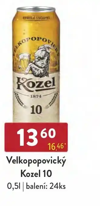 Qanto Velkopopovický Kozel 10 0.5L nabídka