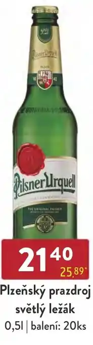 Qanto Plzeňský Prazdroj světlý ležák 0.5L nabídka