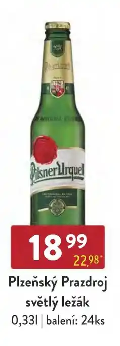 Qanto Plzeňský Prazdroj světlý ležák 0,33L nabídka