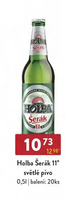 Qanto Holba Šerák 11° světlé pivo 0,5L nabídka