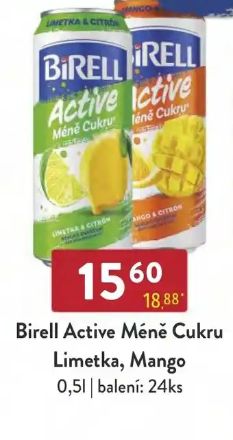 Qanto Birell Active Méně Cukru Limetka, Mango 0,5L nabídka