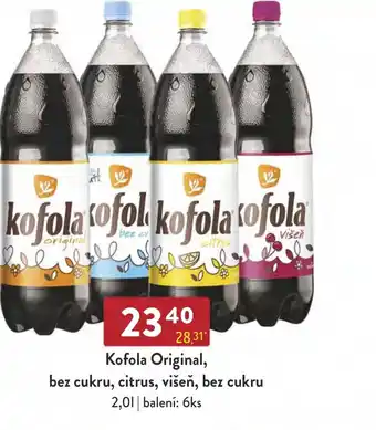 Qanto Kofola Original, bez cukru, citrus, višeň, bez cukru 2.0L nabídka