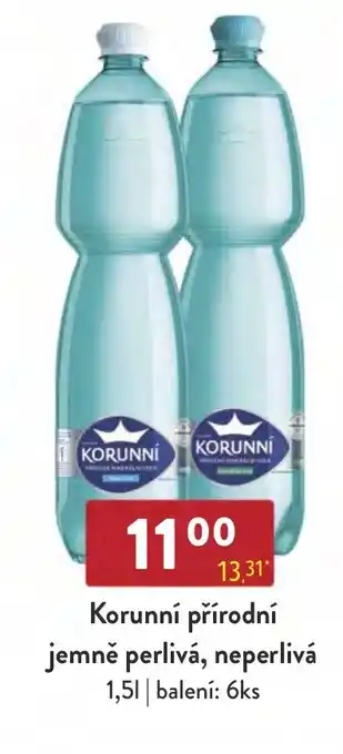 Qanto Korunní přírodní jemně perlivá, neperlivá 1,5L nabídka