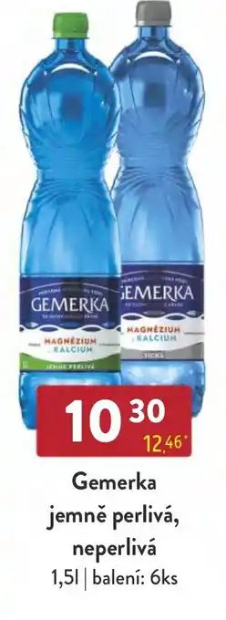 Qanto Gemerka jemně perlivá, neperlivá 1,5L nabídka