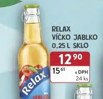 RELAX VÍČKO JABLKO 0,25 L SKLO