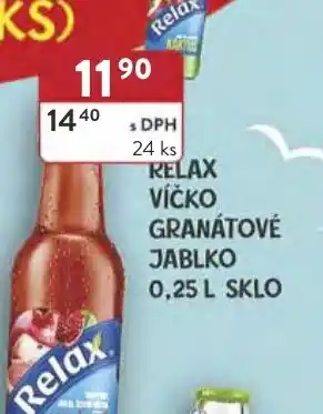 Qanto RELAX VÍČKO GRANÁTOVÉ JABLKO 0,25 L SKLO nabídka