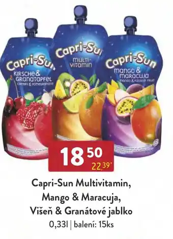 Qanto Capri-Sun Multivitamin, Mango & Maracuja, Višeň & Granátové jablko 0.33L nabídka