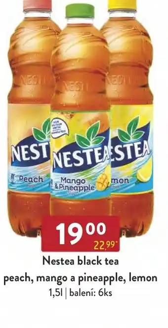 Qanto Nestea black tea peach, mango a pineapple, lemon 1.5L nabídka