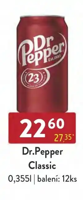Qanto Dr.Pepper Classic 0,355L nabídka