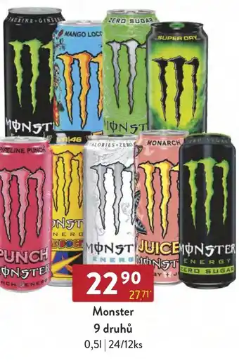 Qanto Monster 9 druhů 0.5L nabídka