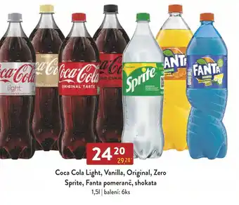 Qanto Coca Cola Light, Vanilla, Original, Zero Sprite, Fanta pomeranč, shokata 1.5L nabídka