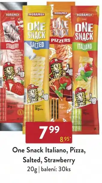 Qanto One Snack Italiano, Pizza, Salted, Strawberry nabídka