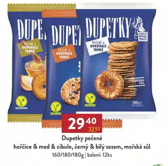 Qanto Dupetky pečené hořčice & med & cibule, černý & bílý sezam, mořská sůl nabídka