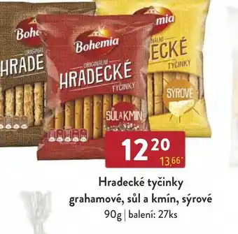 Qanto Hradecké tyčinky grahamové, sůl a kmín, sýrové nabídka